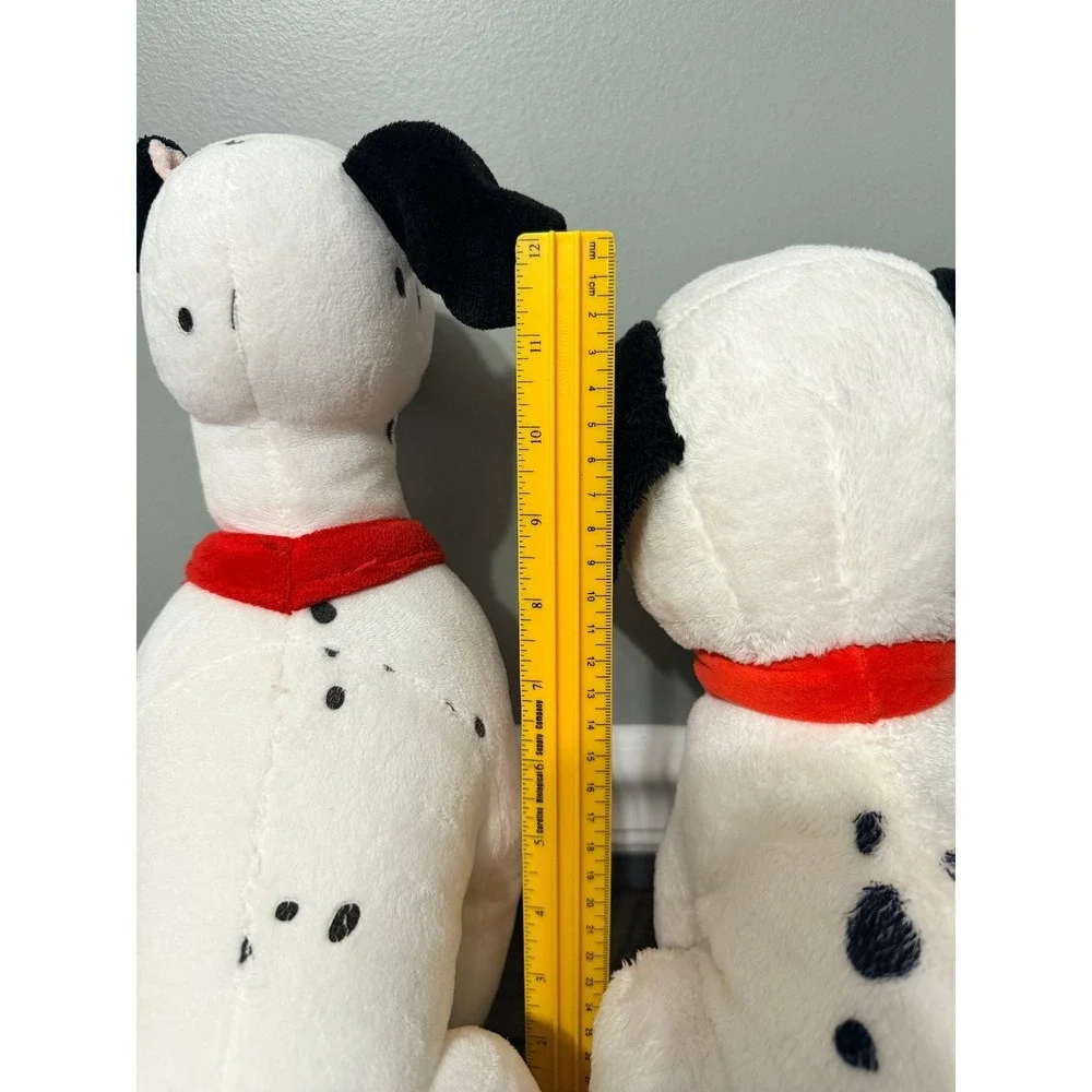 Disney Store 101 Dalmatians Pongo and Lucky Plush Set Stuffed Animal Dog Toy